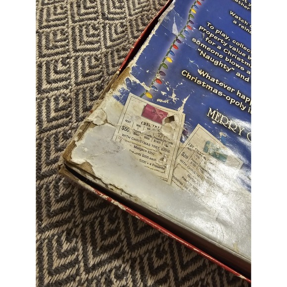 Chistmasopoly Monopoly Board Game- Late For The Sky- Incomplete, See Pictures - Picture 8 of 16
